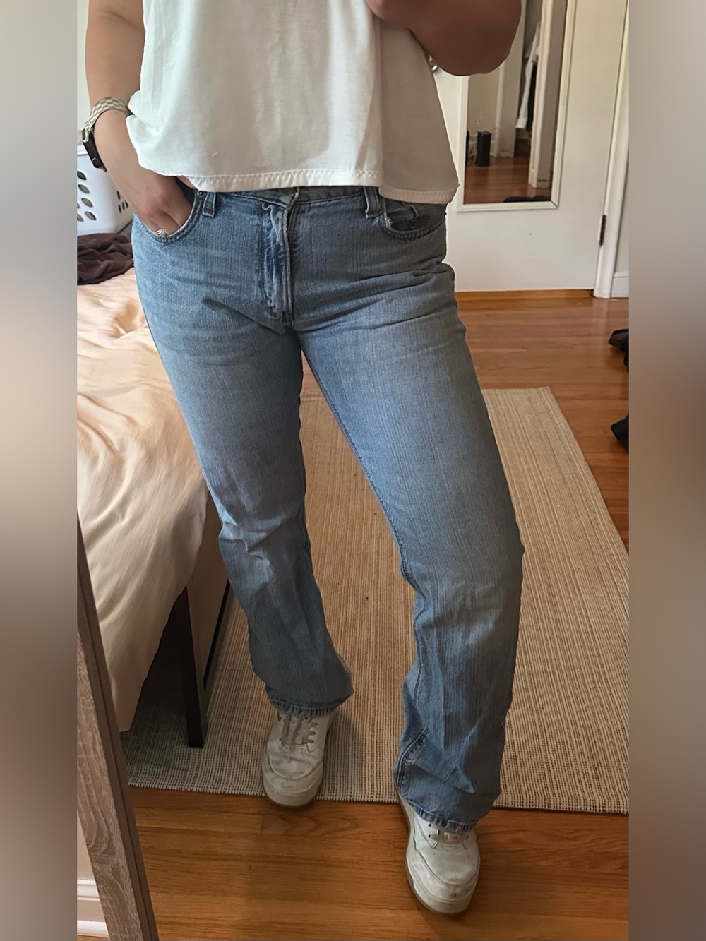 Denizen from Levi's Light Blue Boot-Cut Women's Jeans low rise size 8